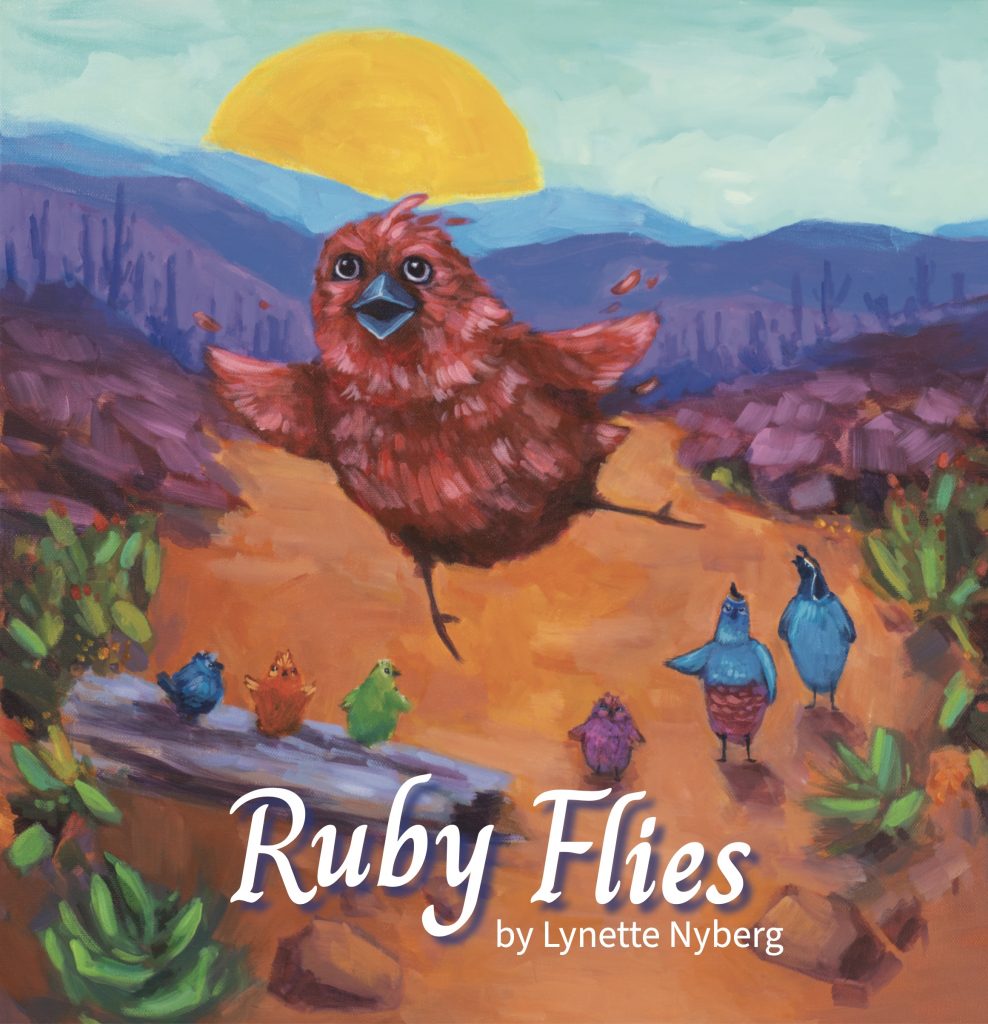 Ruby Flies, a children's book about dealing with grief. By Lynette Nyberg.